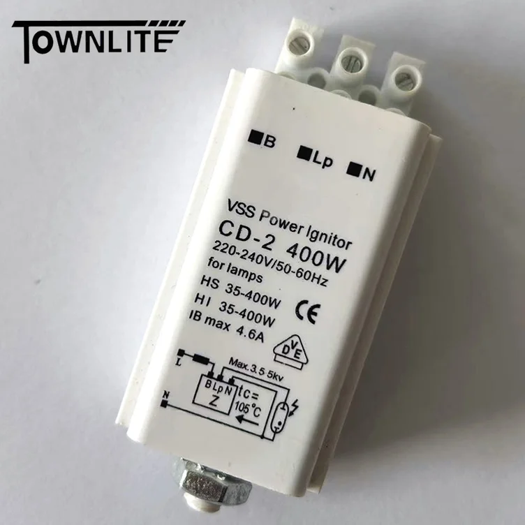 Plastic Housing Cooper Wire Hps Ignitor Mh Ignitor 70w 150w 250w 400w for Sodium Lamp and Metal Halide Lamp