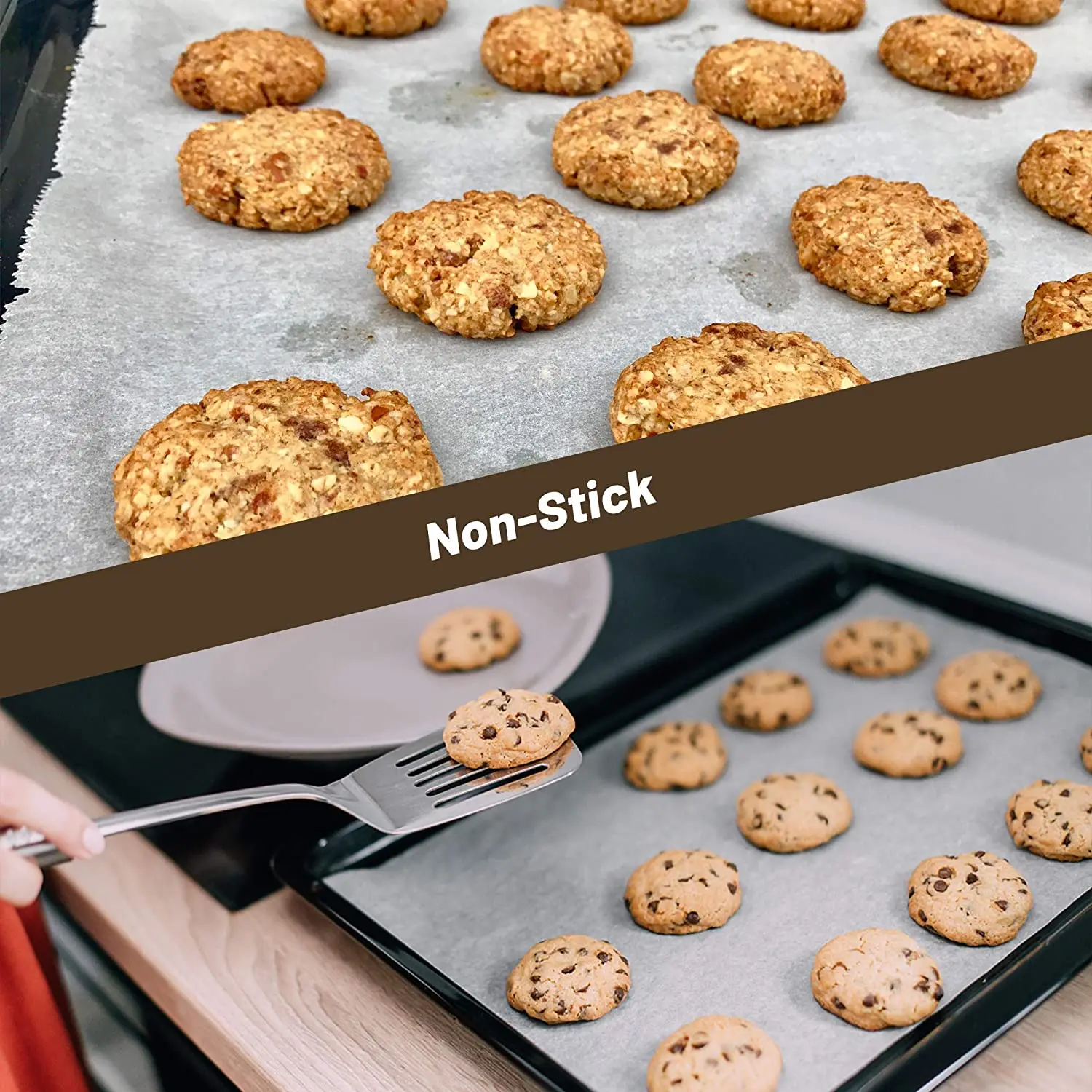 LFGB Approved Food Grade Non-stick Parchment Baking Paper Sheets with Customized Package Free Silicone Digital Printing Virgin