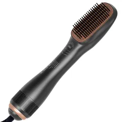 KSA GCC Monthly 80000pcs 4 in 1 Hair Straightener Brush Hair Dryer and Volumizer Hot Air Brush straightening brush hair dryer