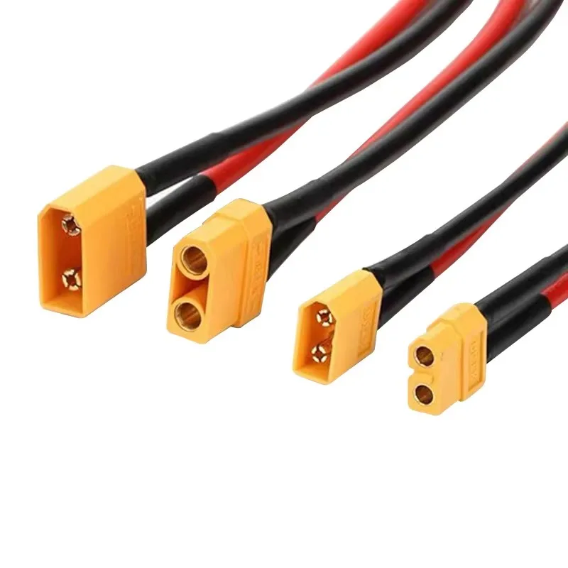 2P Pin Power Application Cable High Mechanical Stability Male to Female XT90-Stecker RC Plug Socket Copper XT90 Connecter Cable