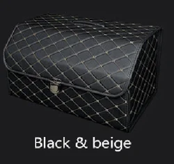 Car Accessories 2021 Car Leather Storage Box Waterproof Collapsible Trunk Organizer