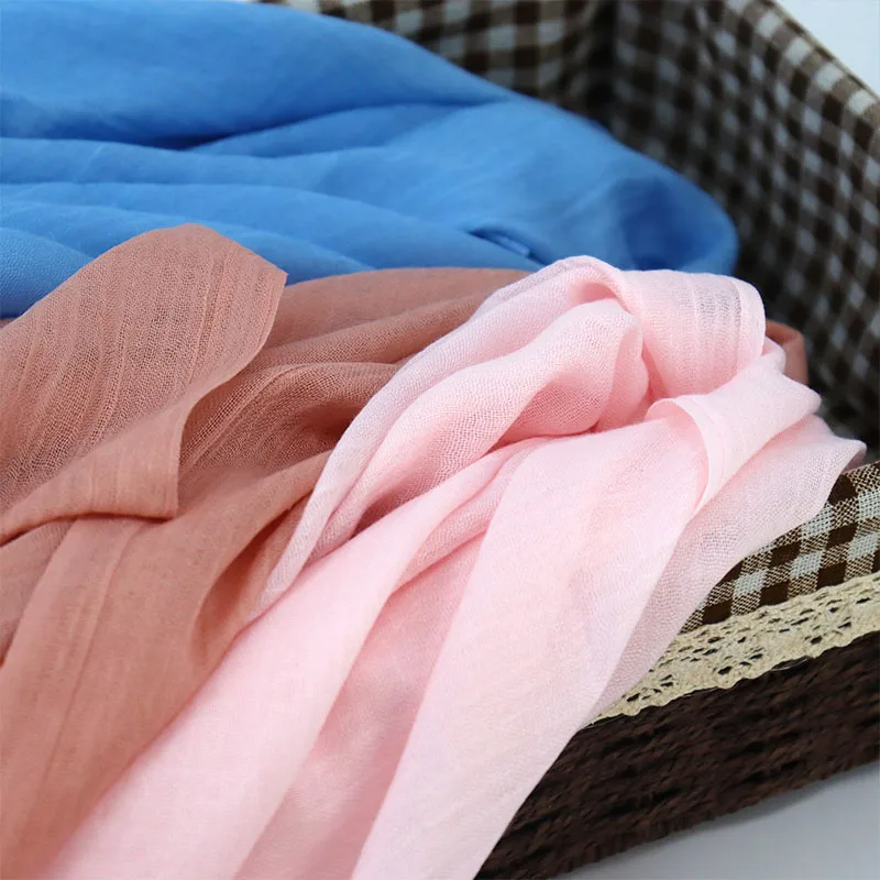 FR-yj 2488 wholesale Plain cotton Solid color promotion gift 100% cotton viscose cheap plain scarf hijab
