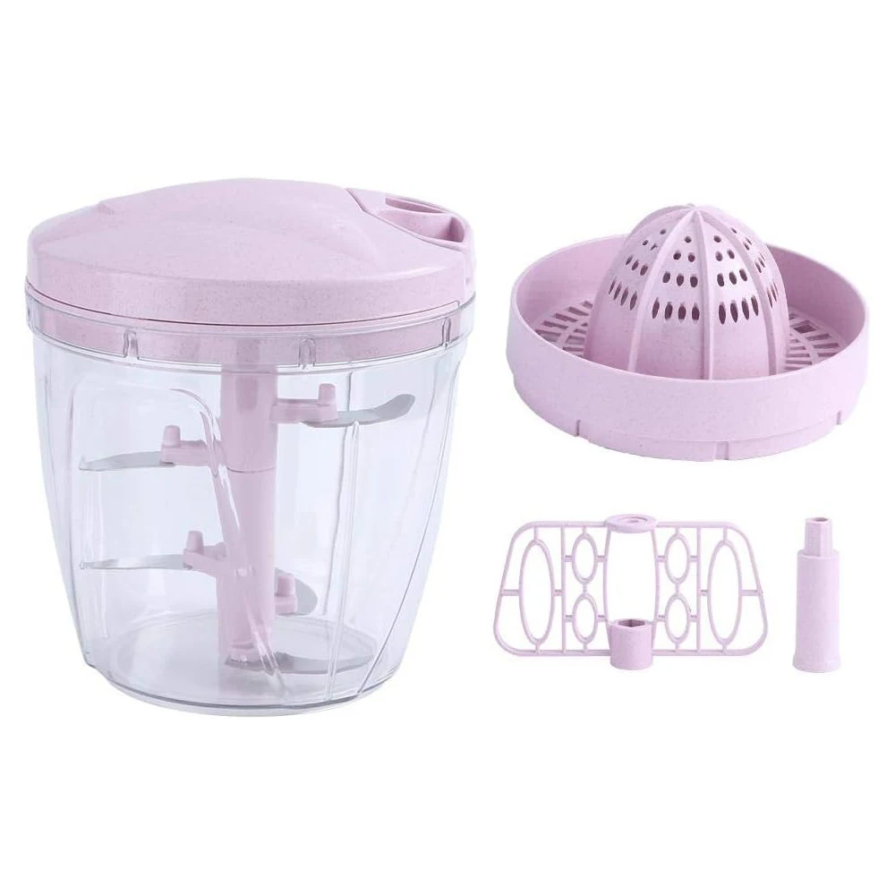 Easy-Clean Hand Food Chopper Dicer Manual Pull Vegetable Chopper for Kitchen Garlic for Vegetables