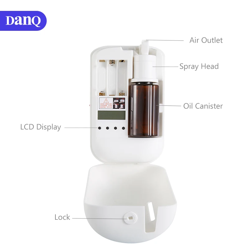 DANQ Factory Supply 200ml Home Fragrance Spray Machine Electric Aroma Machine Air Freshener Aroma Diffuser