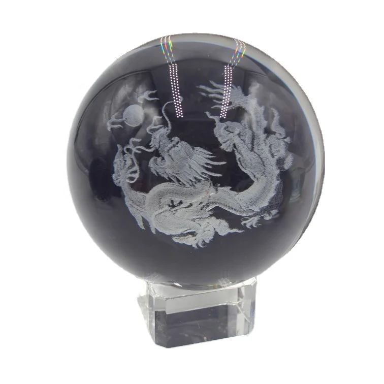 etched 50mm 80mm 100 mm k9 engraved laser crystal 3d ball for crystal gift