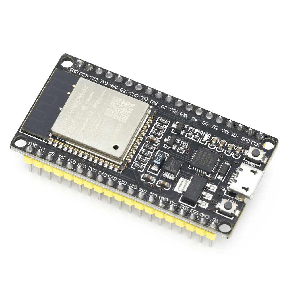 ESP32 Wroom ESP-WROOM-32 WIFI Bluetooth Development Board Dual Core CPU CP2102 Ultra-Low Power ESP32S Micro USB for Arduino