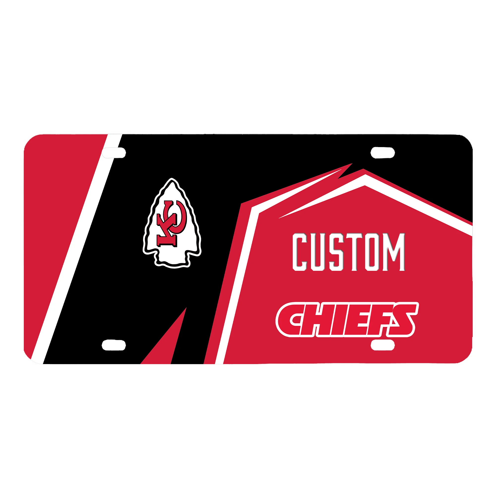 Custom UV printing nfl style car license plates