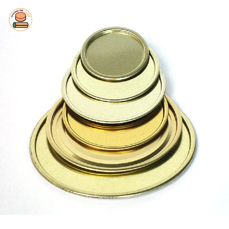 ID65mm 211# Gold Silver Iron Round Can Cover Bottom Caps Tin Lids Tinplate for Paper