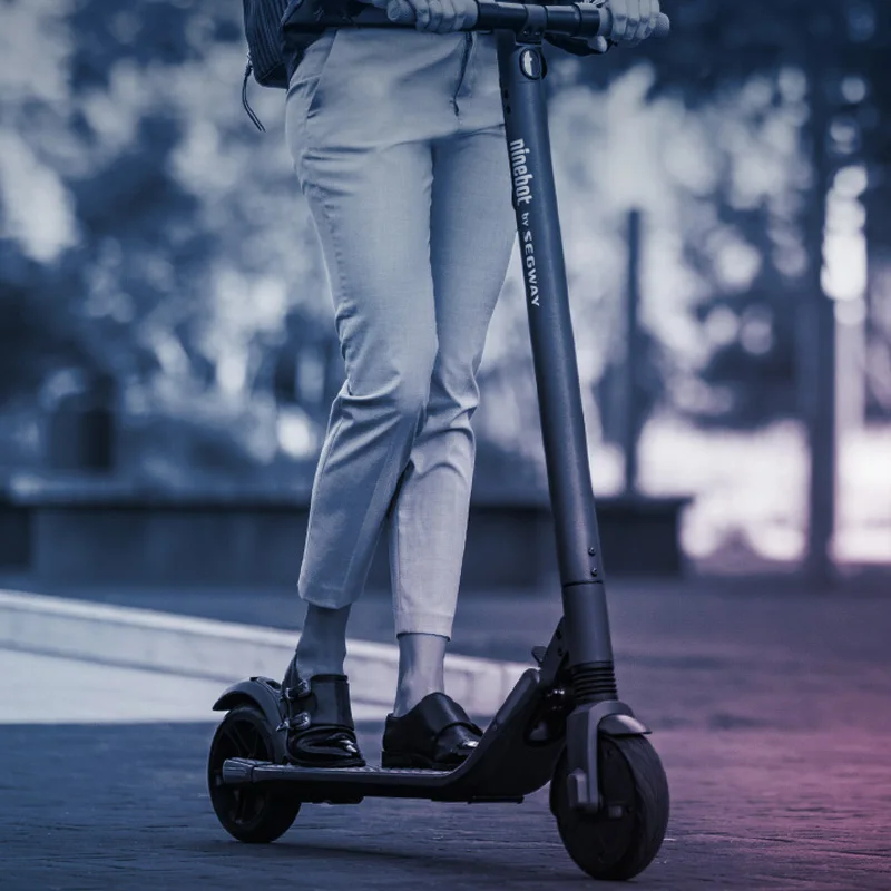  Хлопчатобумажная пряжа Segway Ninebot E22 электрический самокат Модернизированный мощность двигателя 9-дюймовый двойной плотности шины легкий