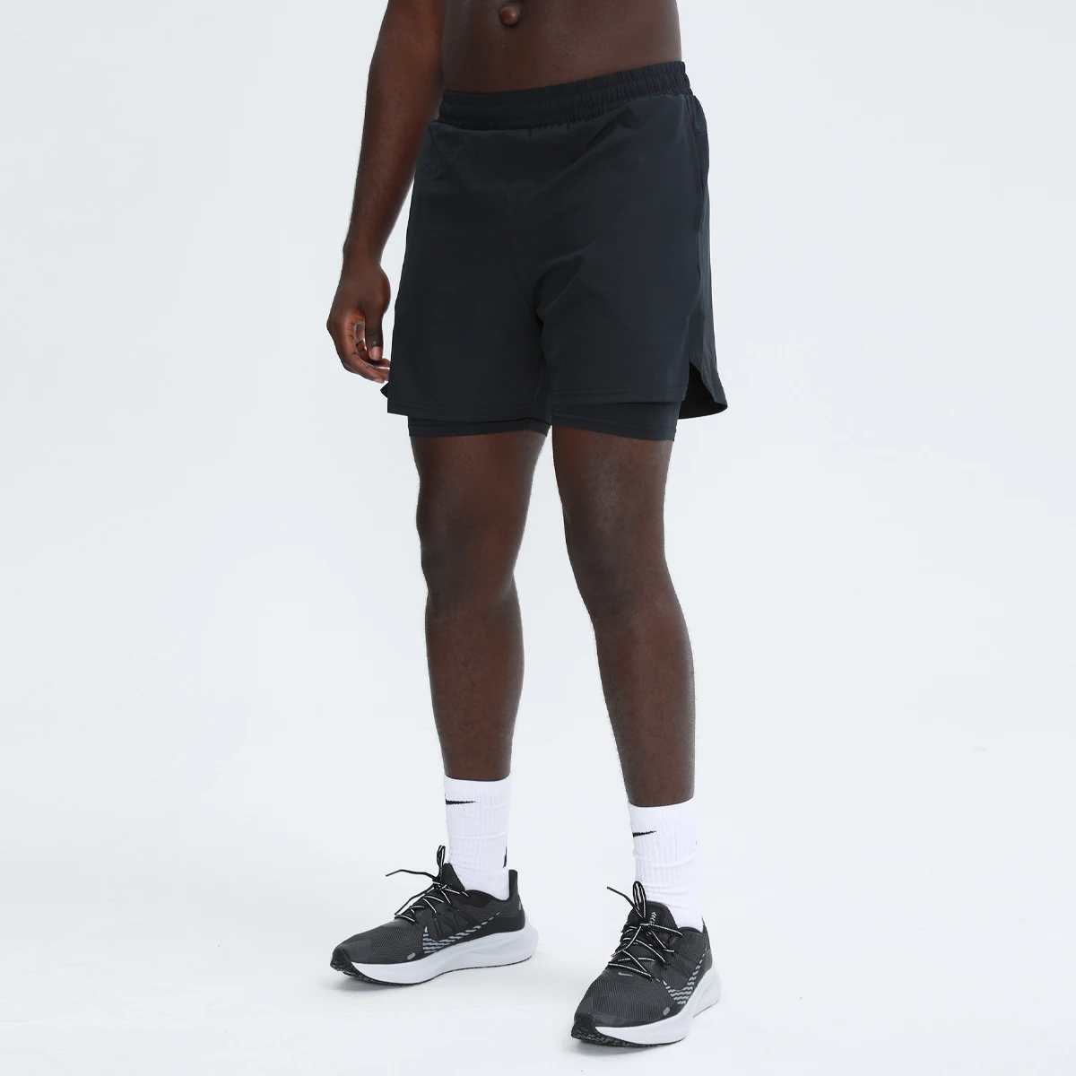 2 в 1 с подкладкой пустой изготовленный на заказ логотип сетчатая спортивная одежда Спортивные шорты Джоггеры мужские беговые шорты для спортивного зала