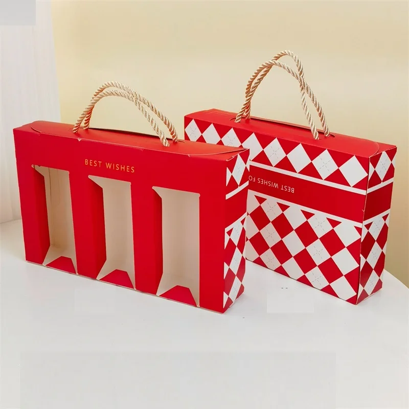 Happy New Year Merry Christmas Biscuit Bakery Cookie package gift box