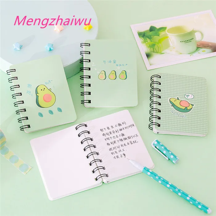 2020 school supplies philippines office stationery products Cute avocado spiral mini notebook students cheapest small notepad