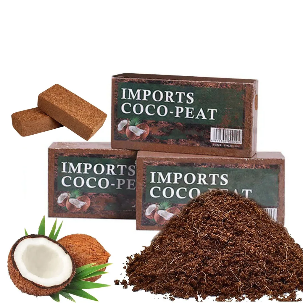 Coco Coir Brick for Plants,Premium Coconut Coir Compressed 100% Organic Coco Coir Brick for Plants Gardening Herbs Plant Soil