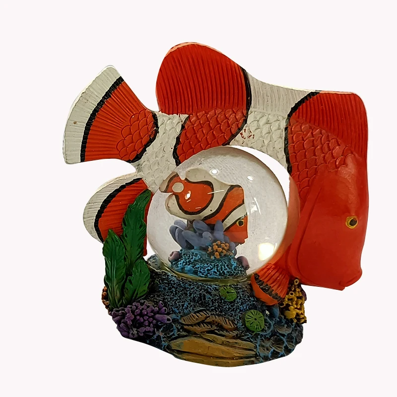 
High Quality Resin Crystal Balls Anniversary Enterprise Gift Glass Snow Ball Company Promotion Custom Promotional Gifts 