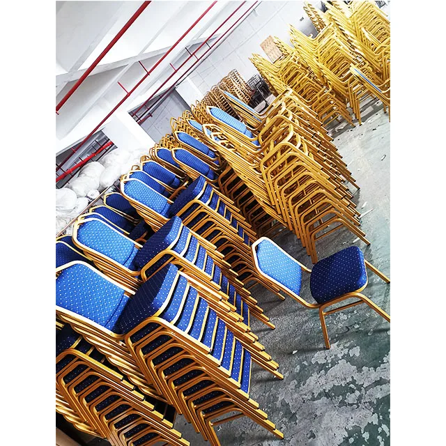 Fancy Rental Banquet Used Hotel Cheap Wholesale Stackable/Stacking Gold Event Banquet Chair