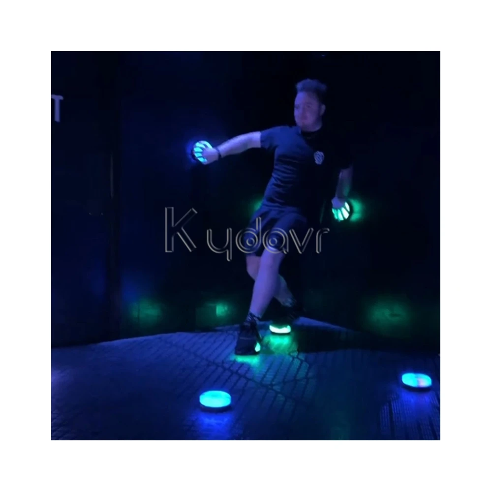 Indoor party rental equipment activate escape push led light button interactive game room arena octopus active game push light
