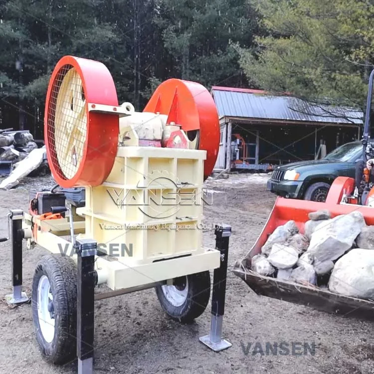portable small diesel engine ore lime crusher pe jaw crusher for stone