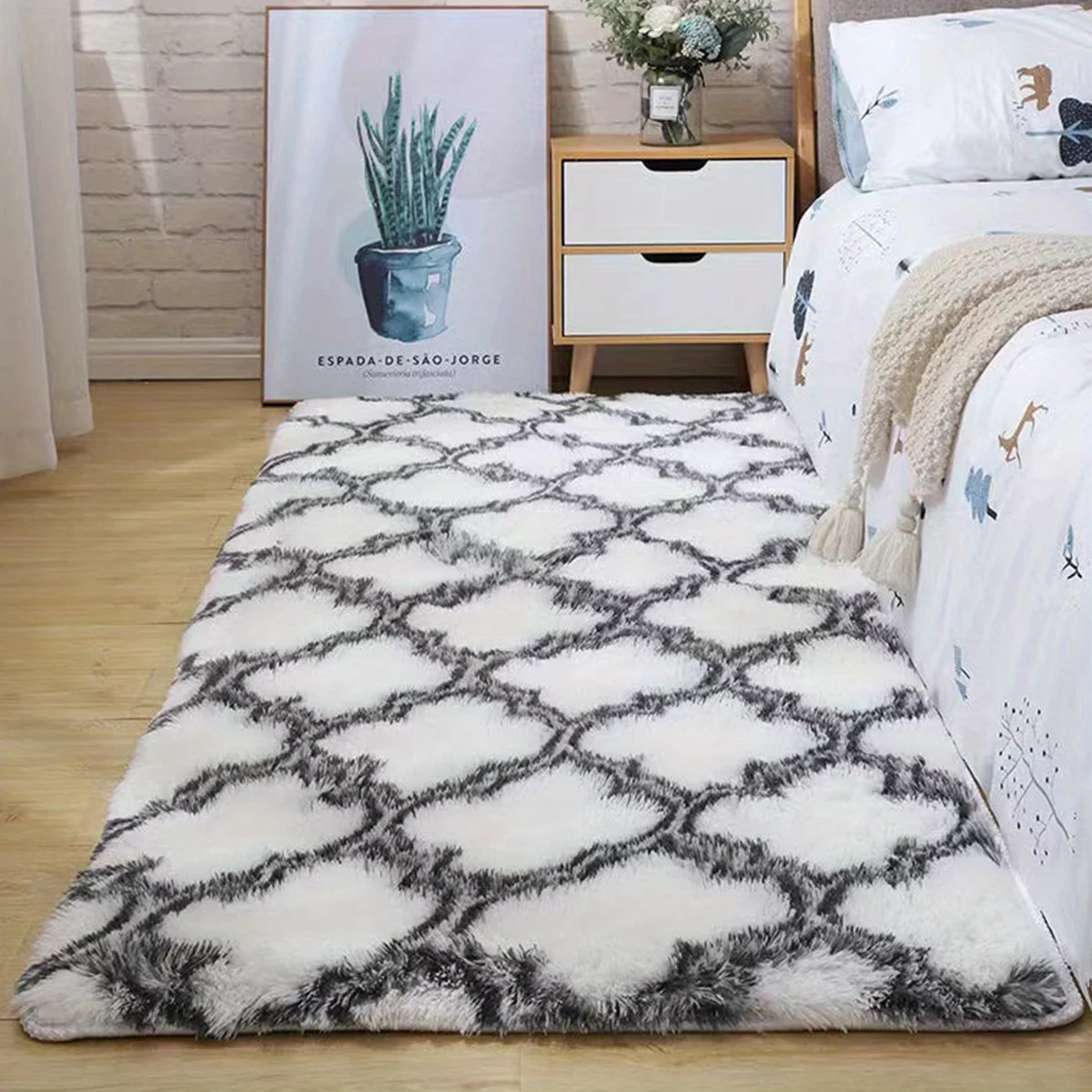 wholesale factory price long pile soft shaggy carpets for living room and bedroom round mats for sofa and chair