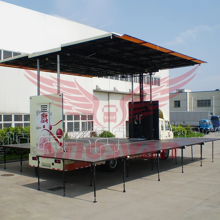 Multifunctional mobile double platform  truck trailer mobile stage truck mobile stage trailer