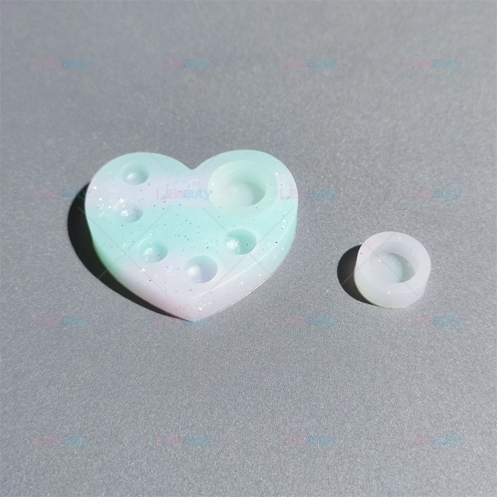 Silicone palette for Lash lifting and tinting Glitter Brow and Lash Perm and Dye Mixing Tray Reusable Silicone Lash lift Pallet