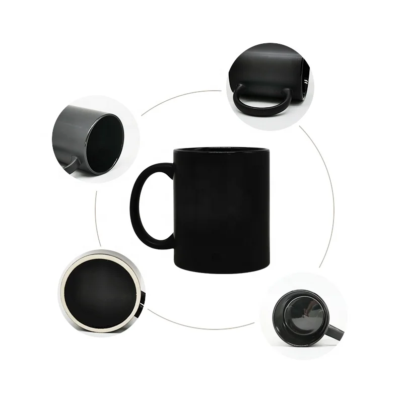 Personalised black mug DIY chalk matt black ceramic mug stoneware blackboard coffee mug