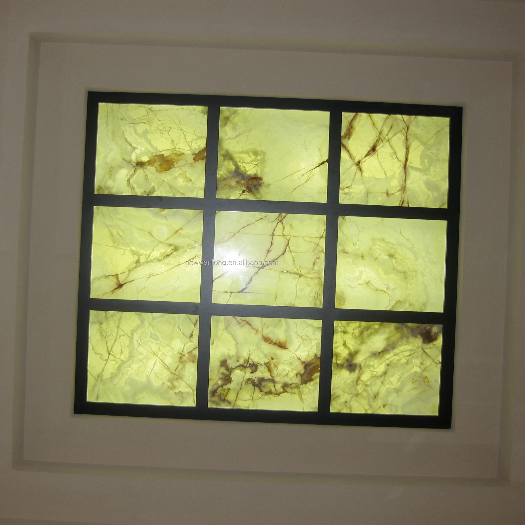Natural Onyx Stone Translucent Panel Backlit Onyx Panels with Continuous veining