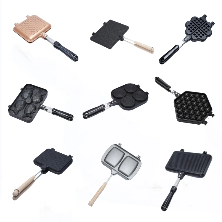 OEM Bakeware Sandwiches Maker Waffles Baking Pan Stove top toasted sandwich maker Customized