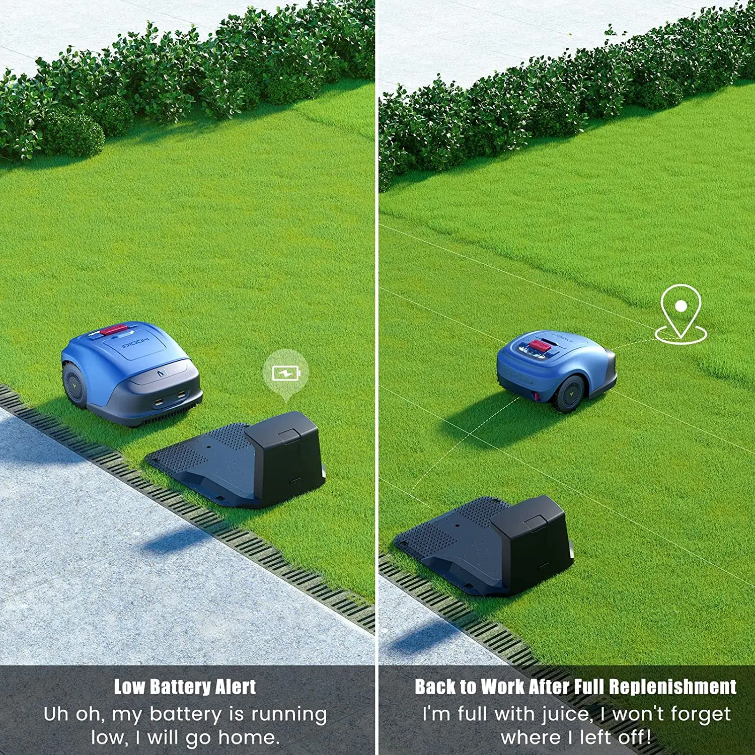 Умная роботизированная газонокосилка по периметру автоматическое управление приложением Высокоэффективная