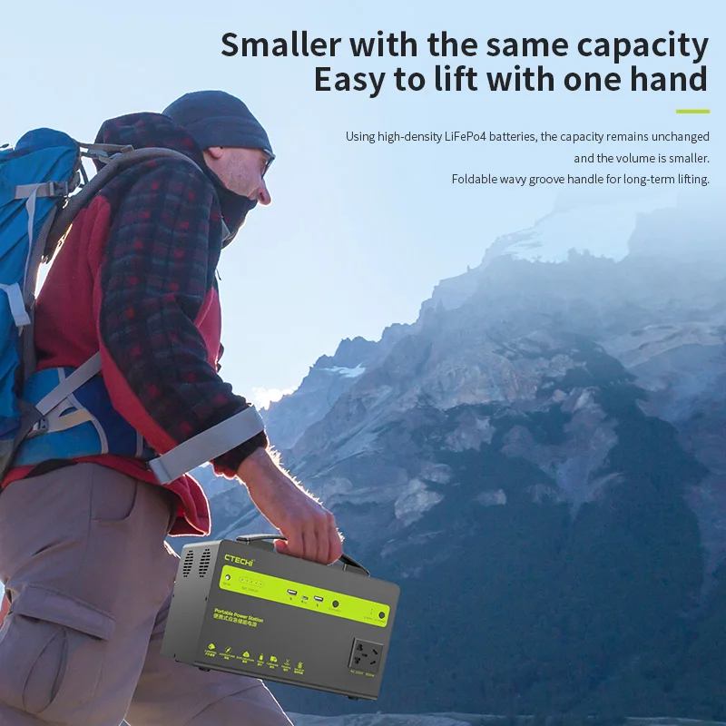 300W portable power station portable battery power supply solar generator 300W