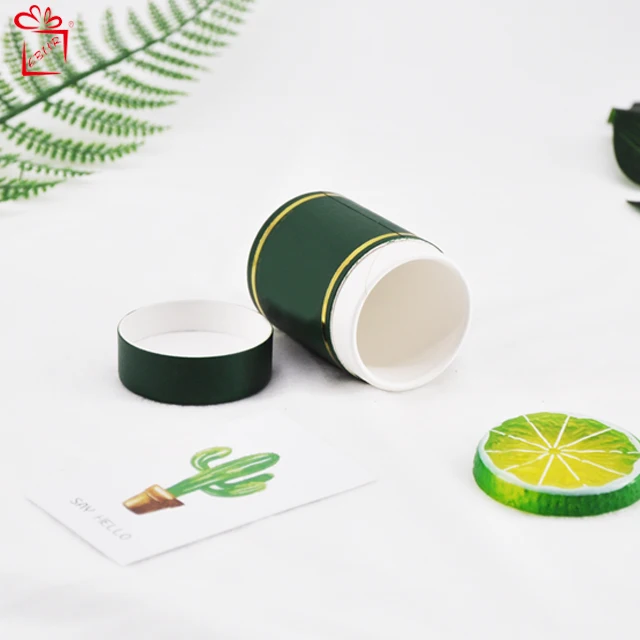 Eco-friendly Empty Paper Tea Box Craft Paper Packaging Tube For Tea Round Paper Packaging