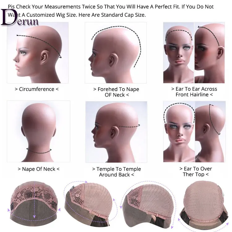 Derun New Desgin Brazilian Remy Human Hair Ombre 1B/27 Color Pre Plucked Curly 360 Lace Wig With Baby Hair