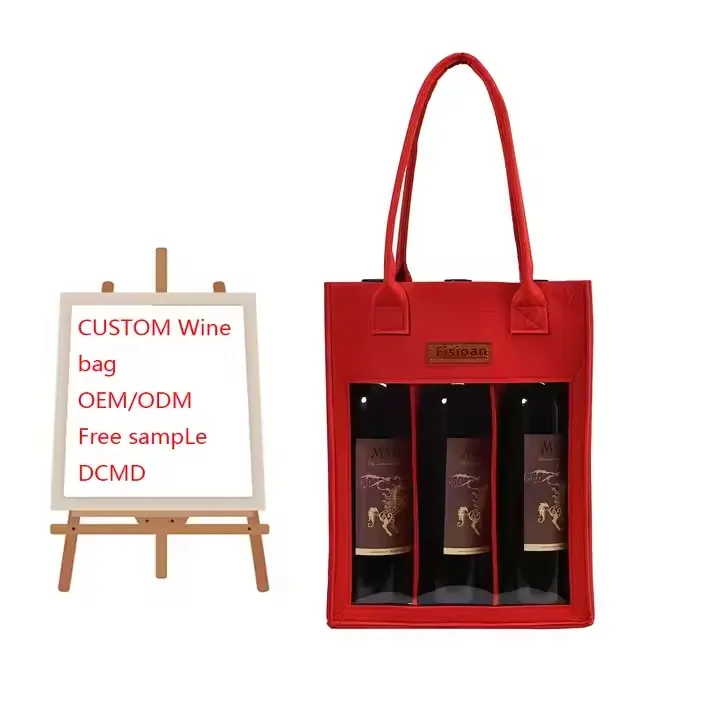 Hot Selling Custom Sizes And Design Wholesale Price Burlap Wine Bottle Gift Bag Wine Bottles Accessories
