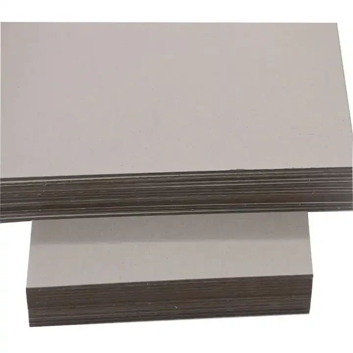 1mm 2mm 3mm Composited Grey paperboard Thickness Gsm Board Paper Grey Solid Cardboard