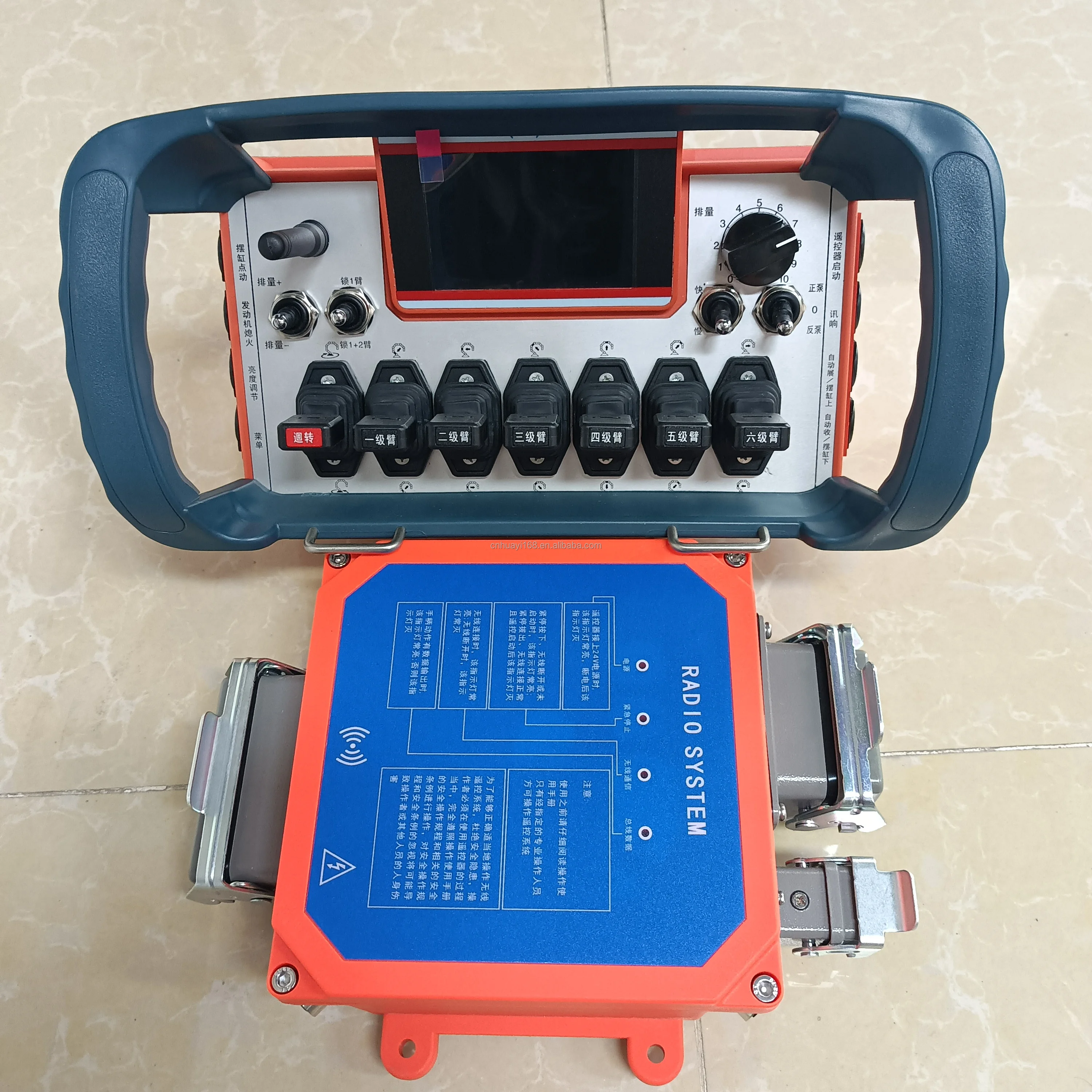 Factory direct sales construction machinery concrete pump truck remote control