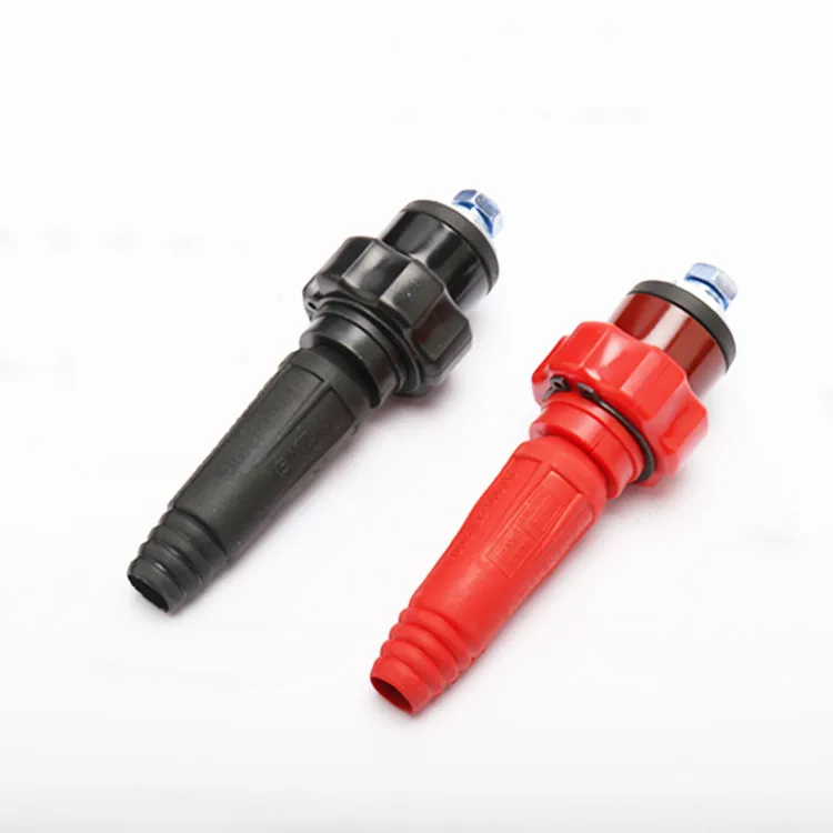Red and Black Thai Type Female Welding Cable Socket 10-25