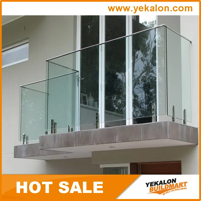  Лидер продаж хорошее качество классический дизайн полубескаркасные современные прочные алюминиевые ограждения для террасы