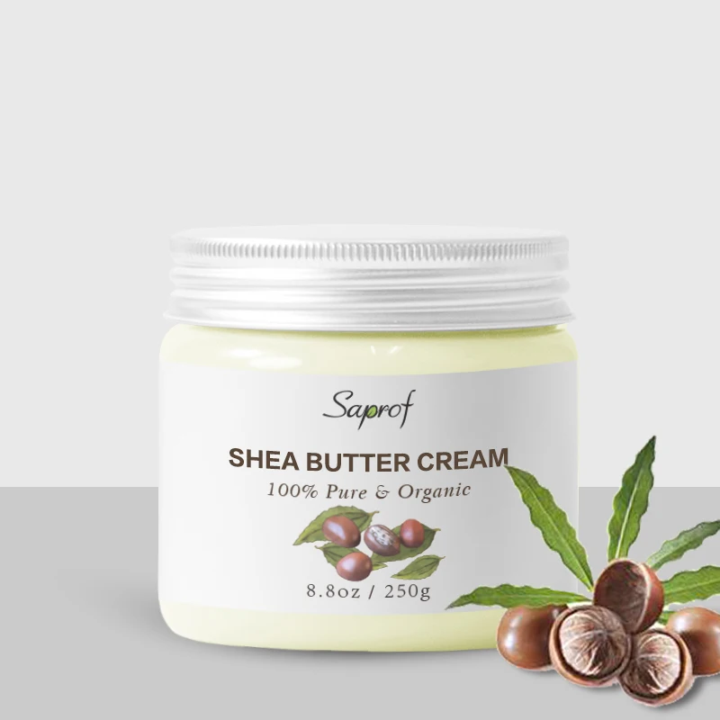 100% Pure & Raw Unrefined African Shea Butter Whipped Body Butters For Dry Skin Hair Care Stretch Facial Marks Lip Beard Balm
