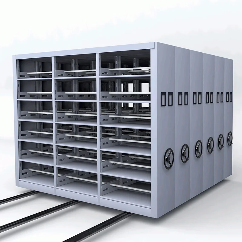 Layers Locking Mobile Compactor Storage High Density Shelving Mechanical Mobile Compactor Compact Mobile Filing System
