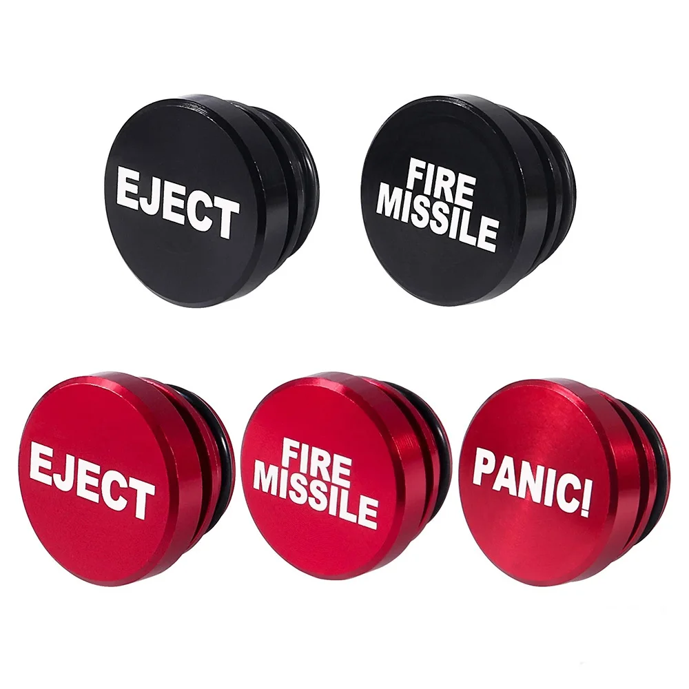 Aluminum Alloy Car Charging Lighter Port Cover Dust-Proof Plug  EJECT FIRE MISSILE PANIC NITROUS Spot Goods