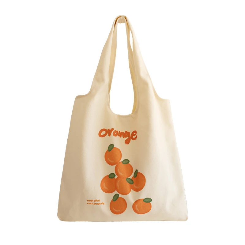 Custom Cute Cotton Canvas Shoulder Bag Cloth Shopping Handbag Canvas Bag Cotton Canvas Tote