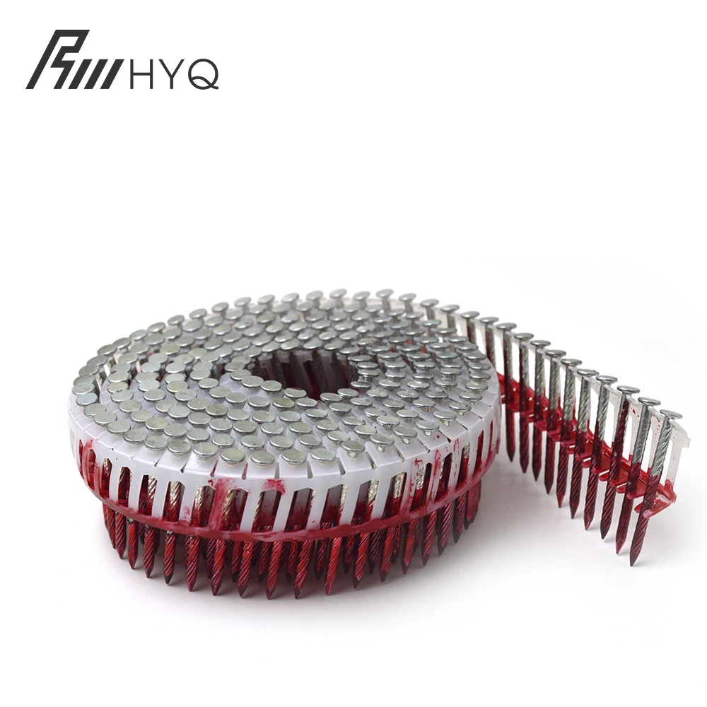 high quality nail gun coil zhangjiagang coil nails ceramic nail for 16mm pallet coil nails