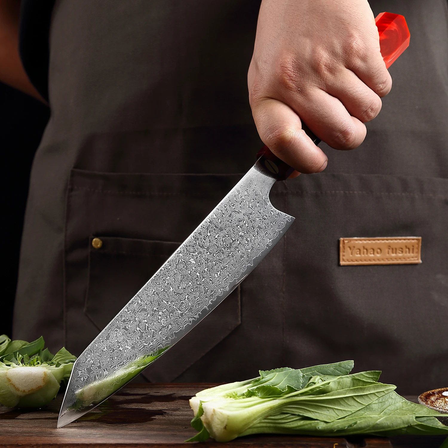 Hot Sale Factory Direct Japanese Vg10 Damascus steel Gyuto knife Damascus Kiritsuke Knife kitchen knives