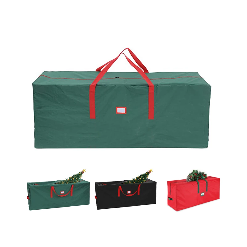 PE PP 600D Waterproof Oxford Xmas Holiday  Durable Zipper  Christmas Tree Storage Bag
