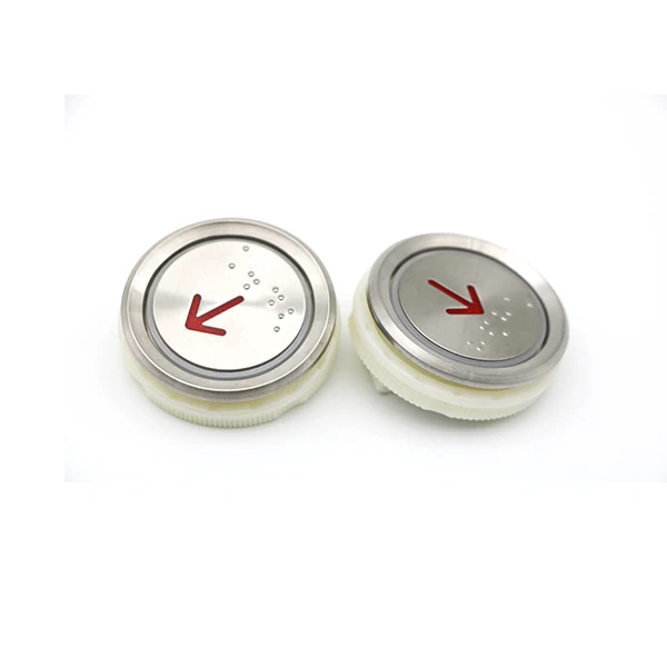 Wholesale Mitsubishi Button Round Elevator up Down Push Button Switch for Elevator Parts Red Blue DC24V