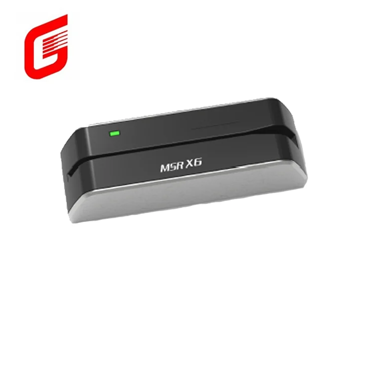 Портативный считыватель магнитных карт MSRX6 с USB-питанием бесплатным программным обеспечением MSRX6BT беспроводной для всех 3