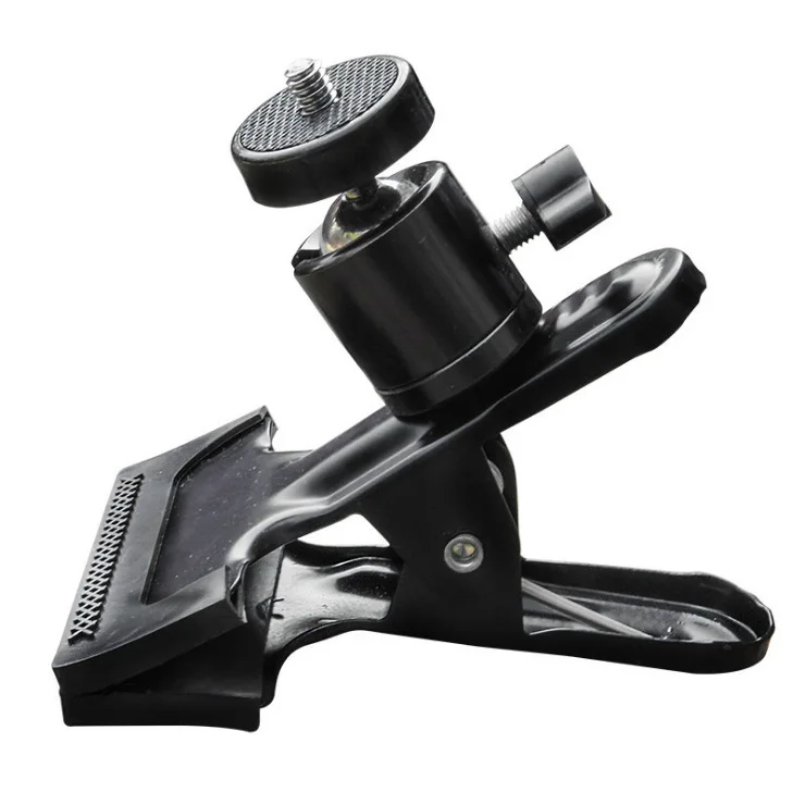 Multi Function Mount with 360 Swivel Photography Ball-Head Threaded Screw for Camera Flash Tripod Camera Clip Clamp Holder