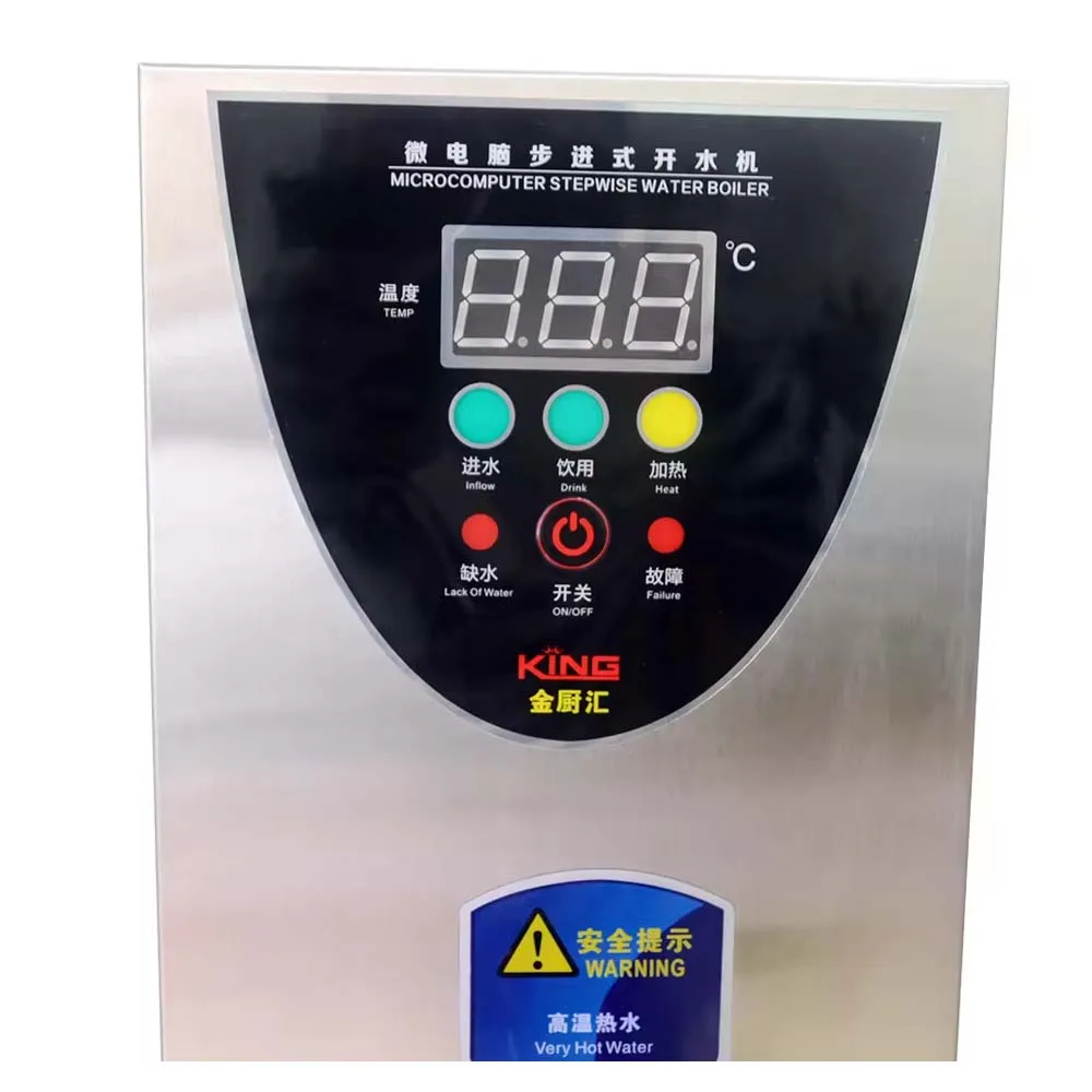 Xeoleo 10L Hot Water dispenser Commercial Hot Water machine 35L/H Stainless steel Water boiler for bubble tea shop 2500W