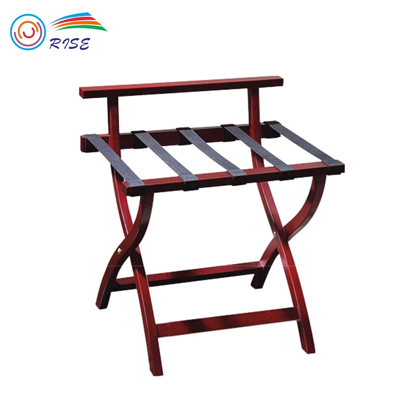 High Quality Luxury Folding Wooden Luggage Rack For Hotel Room