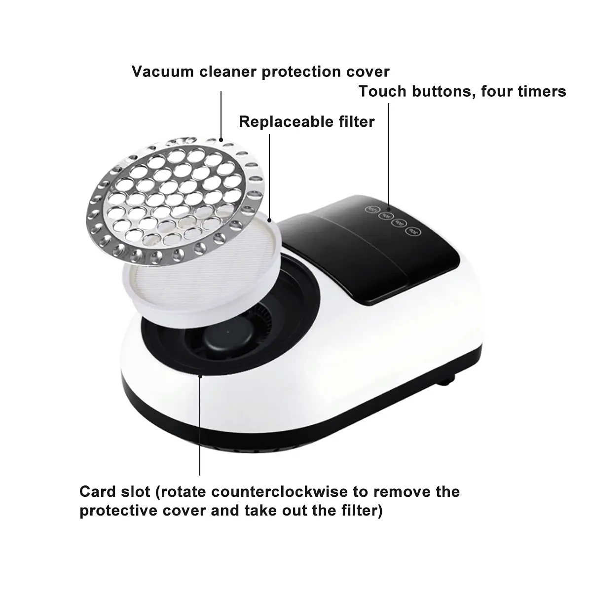 2023 HJS New 2 In 1 Led UV Nail Gel Curing Auto Sensor 126W UV/LED Nail Lamp With 60W Nail Dust Collector Changeable filter