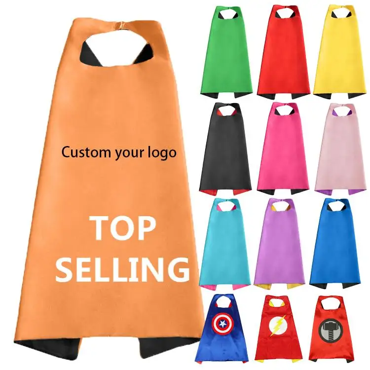 polyester party unisex 2024 top sales wholesale pink custom logo cheap boys movie character cape